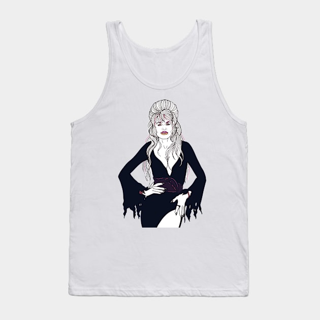 Elvira Dolly Parton Tank Top by Eyeballkid-